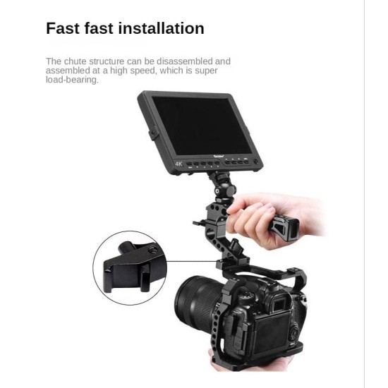 Handheld Portable DLSR Camera Cage Top Handgrip Handle(TS04)